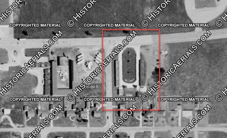Sundown Motel (Sun Down Motel) - 1955 Aerial - Another Motel Next Door